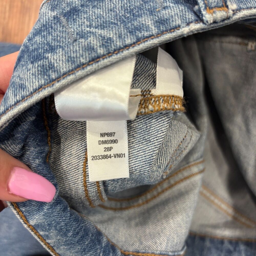 Madewell The Curvy Perfect Vintage Wide-Leg Jean Patch Pockets High-Rise Sz 28P - Picture 12 of 12
